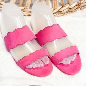 Stuart Weitzman Shoes| Santorini Scallop Slide Sandals| Color: Pink